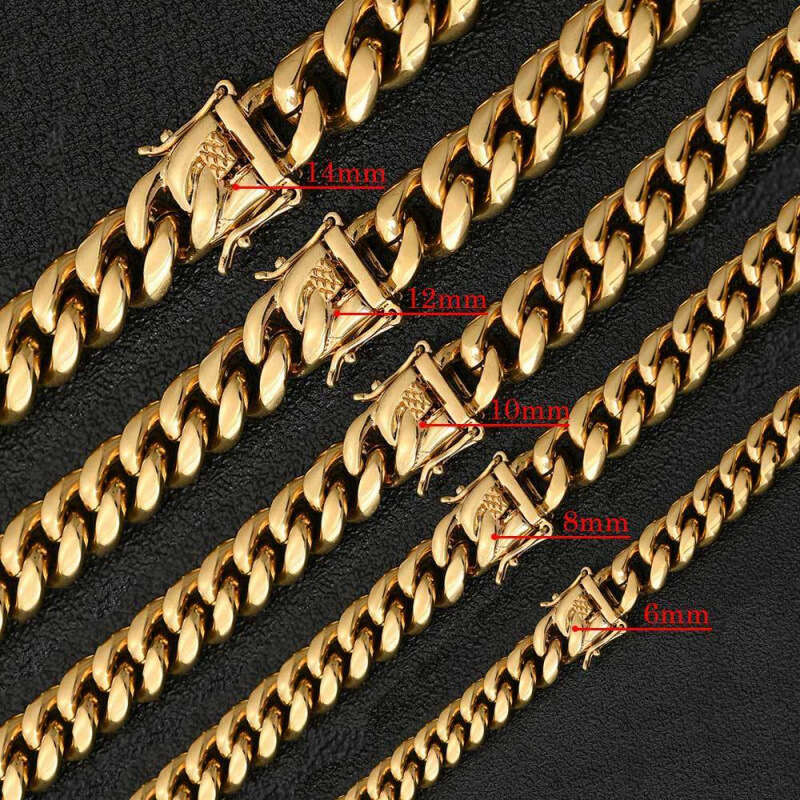 Cuban Necklace Unisex Ins Style Hip Hop European American Stylish Washed Colorless Thick Men's Chain