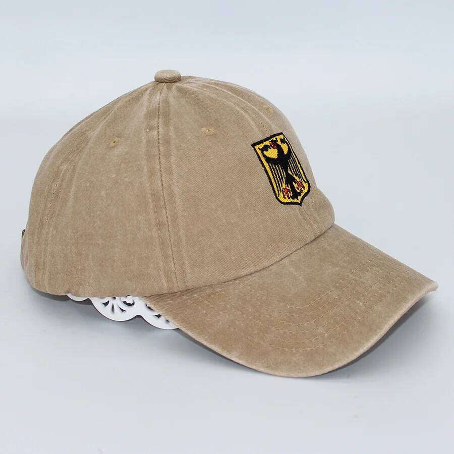 Deutschland Germany Coat Of Arms Shield Embroidery Vintage Men Baseball Caps Women cotton Washed soft Dad cap hats Y260304