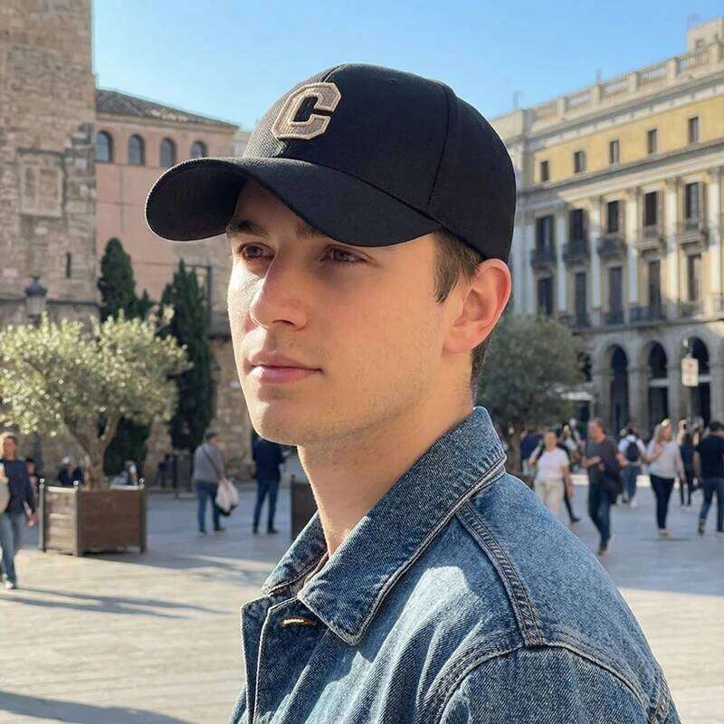 Baseball Cap with Embroidered Lettering Decoration for Outdoor Leisure, Travel, Vacation, Sun Protection and Sports Y260304