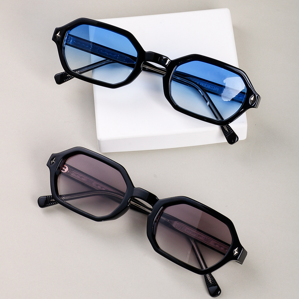 Luxury New Designer Sunglasses Fashionable Sunglasses Outdoor Cycling Sunglasses Polygonal Small Frame Sunglasses Men's And Women's High-end