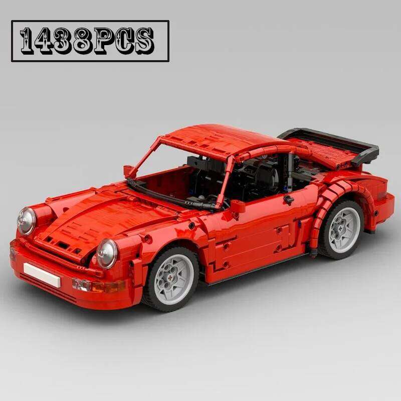 NEW MOC-239017 964 Turbo Scale 1:12 Hyper Super Racing Car Model Building Blocks Bricks Children Toys Birthdays Gifts Z260305