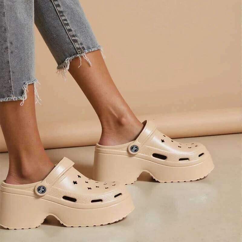 Women's Fashion Chunky Platform Sandals Summer Thick Sole EVA Clogs Garden Shoes for Women Outdoor Non Slip Beach Slippers