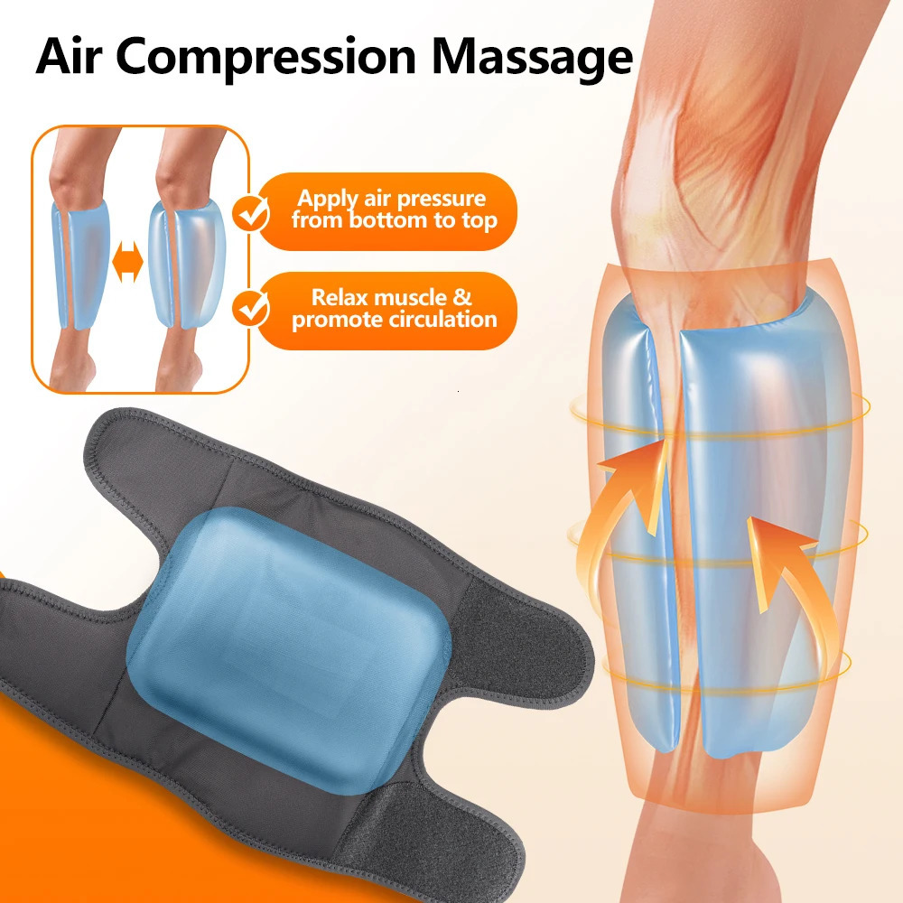 3/4 Mode Air Pressure Heating Calf Massager Electric Airbag Compression Leg Massager Calf Massage Muscle Relax Blood Circulation 260304
