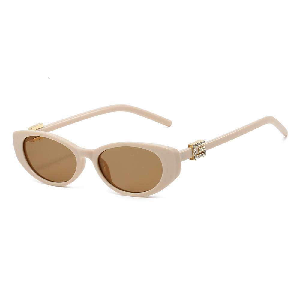 New 25 fashion trendy Korean-style oval small-frame sunglasses, European and American unisex sunglasses with UV protection