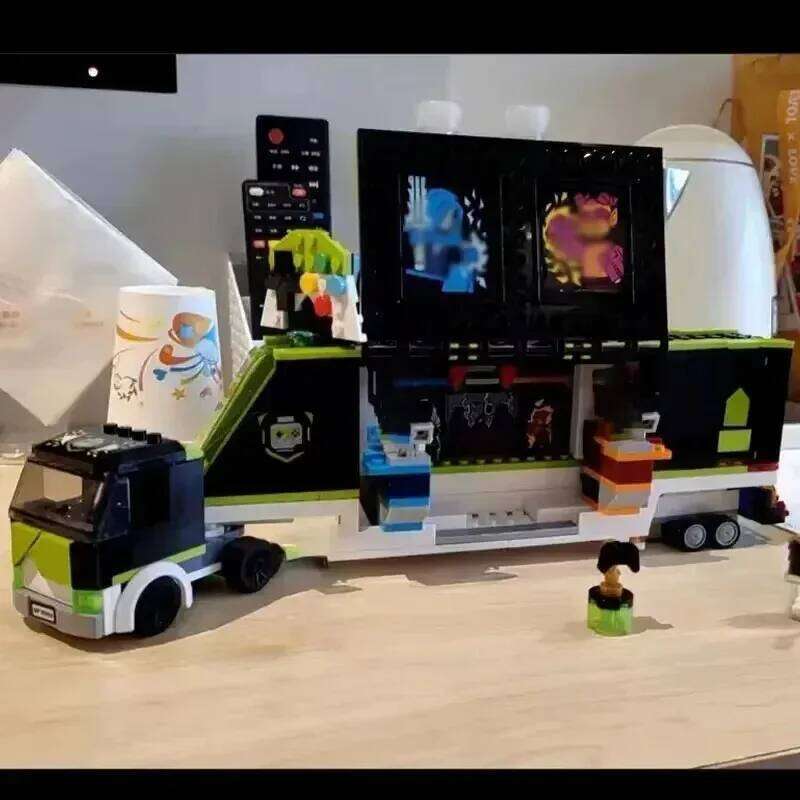 Compatible Sets City Series E-Sports Competition Truck 60388 Educational Assembly Building Block Children's Toys Gift Z260306