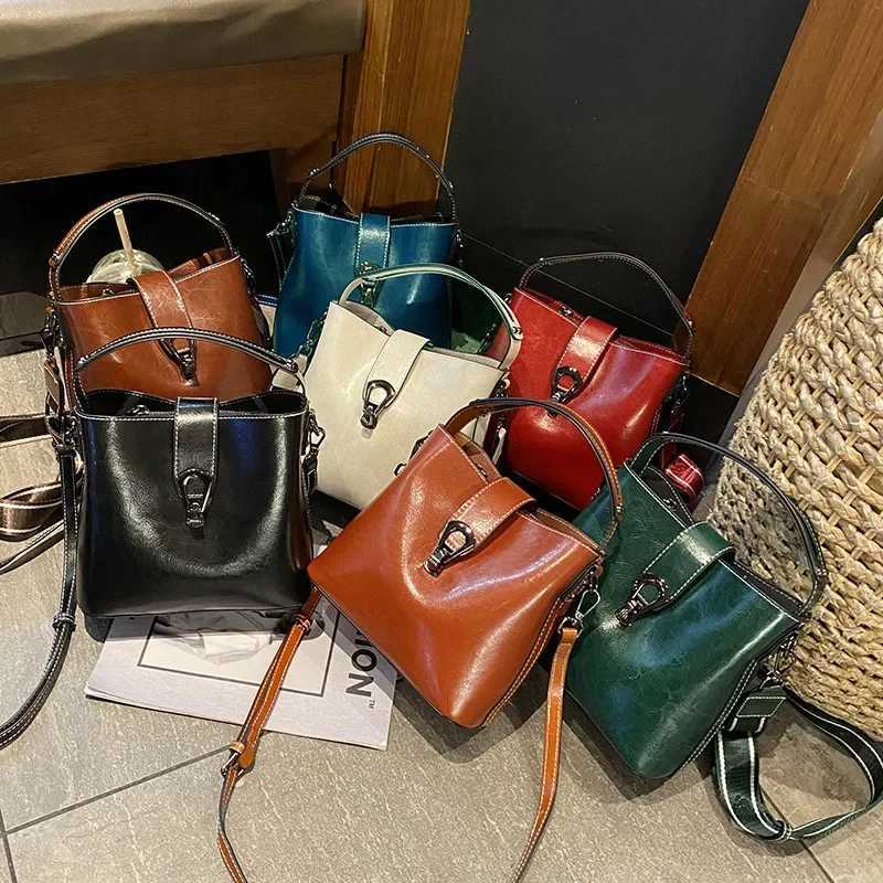 100 Genuine Leather Women Handbag Crossbody Bag Ladies 2025 Shoulder Bag Commuter Shopping Bag for Women H260306
