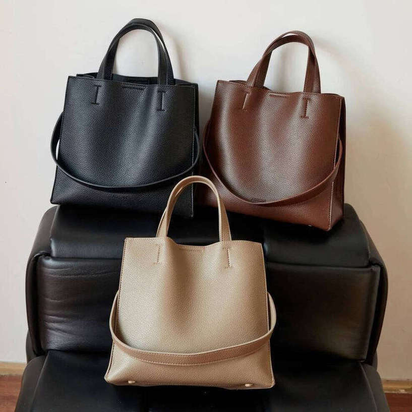 TAURUSCIAGA Fashion Women Handbag Large Capacity Pu Leather Lychee Grain Ladies Shoulder Bags Brand Design Commuting Female Big Totes Bolsas Noble Tem