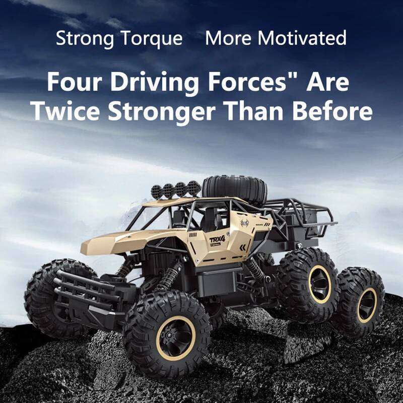 1:8 Large Six Wheel 4WD Off Road Climbing Remote Control Car 2.4G Shock Absorber Alloy Shell 150M Electric RC Truck Buggy Toy C260305