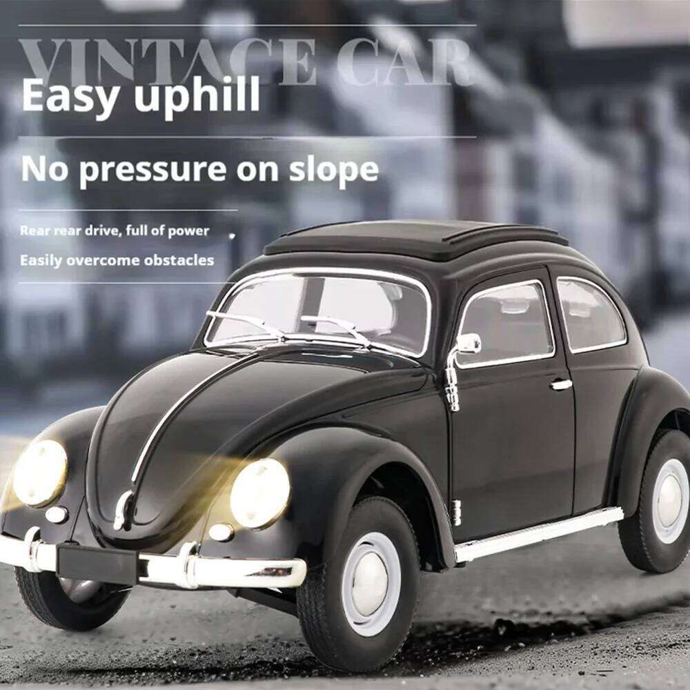1/16 Full Scale Classical RC D62mini Remote Control Car Retro Beetle 1950 Climbing Vehicle Simulation Model Toy For Children C260305