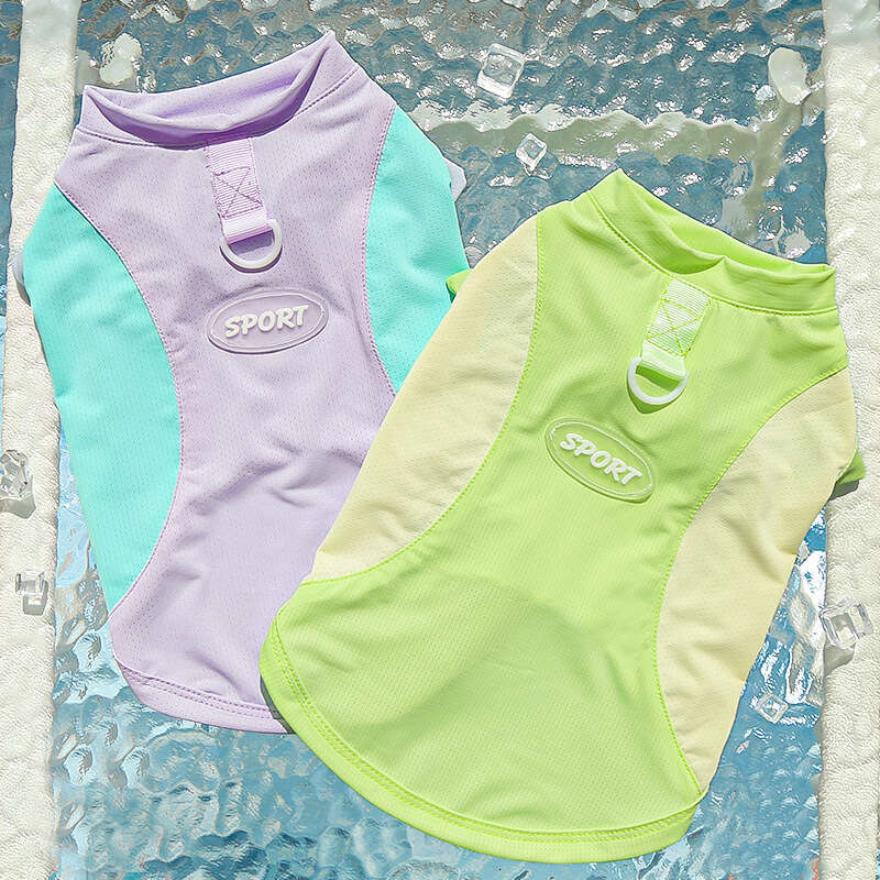 Famous spring and summer dog supplies, cat ice silk cat vest, small and medium-sized dog outdoor sunscreen, dog clothes, pet clothes pupakaIK