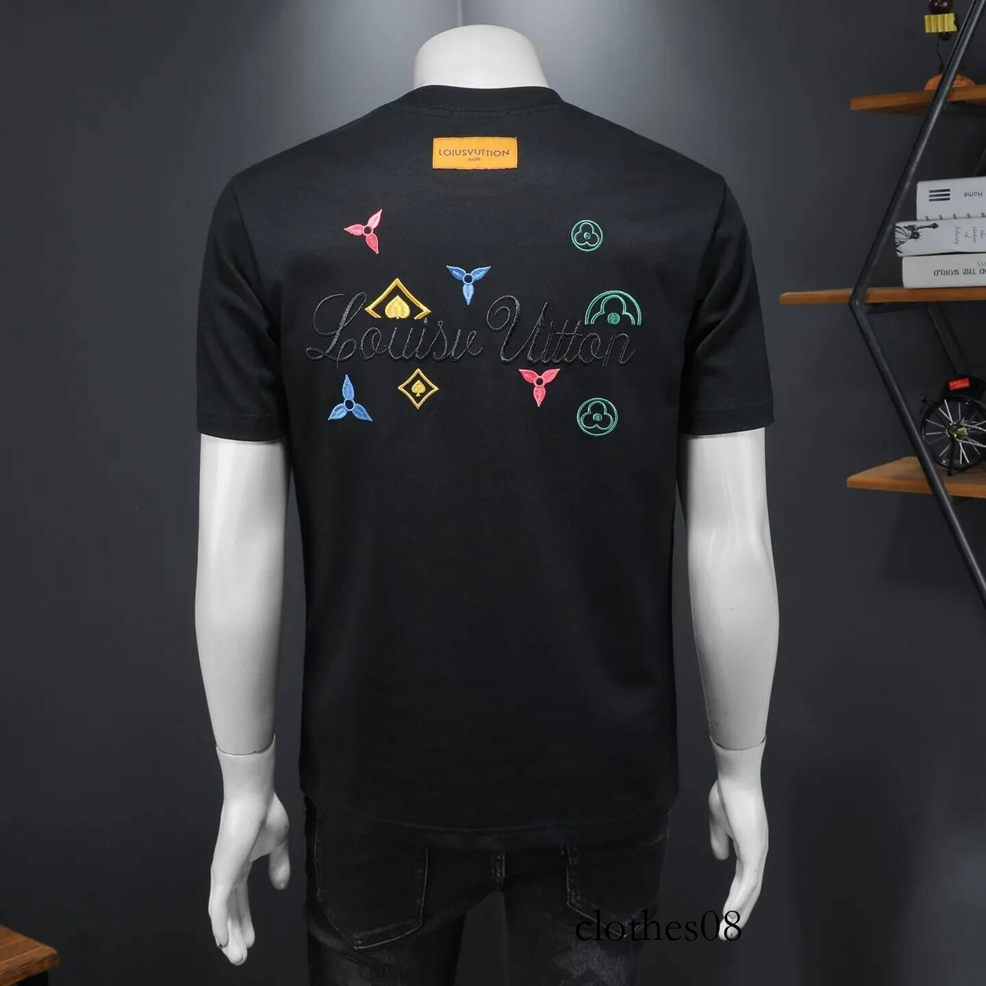 Men's Faionable round Ne ort T-irt Wide Cut f Sve Polyester Cotton Blend Summer Casual Urban Sle