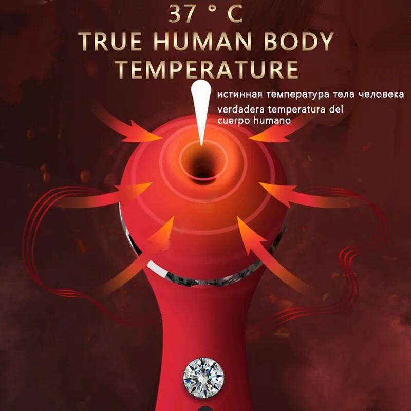 KISS TOY Sucking Women Smart Heatable AV Wand G Spot Sucker Clitoris Vibrator Female Adult Sex Toys for Woman W260305