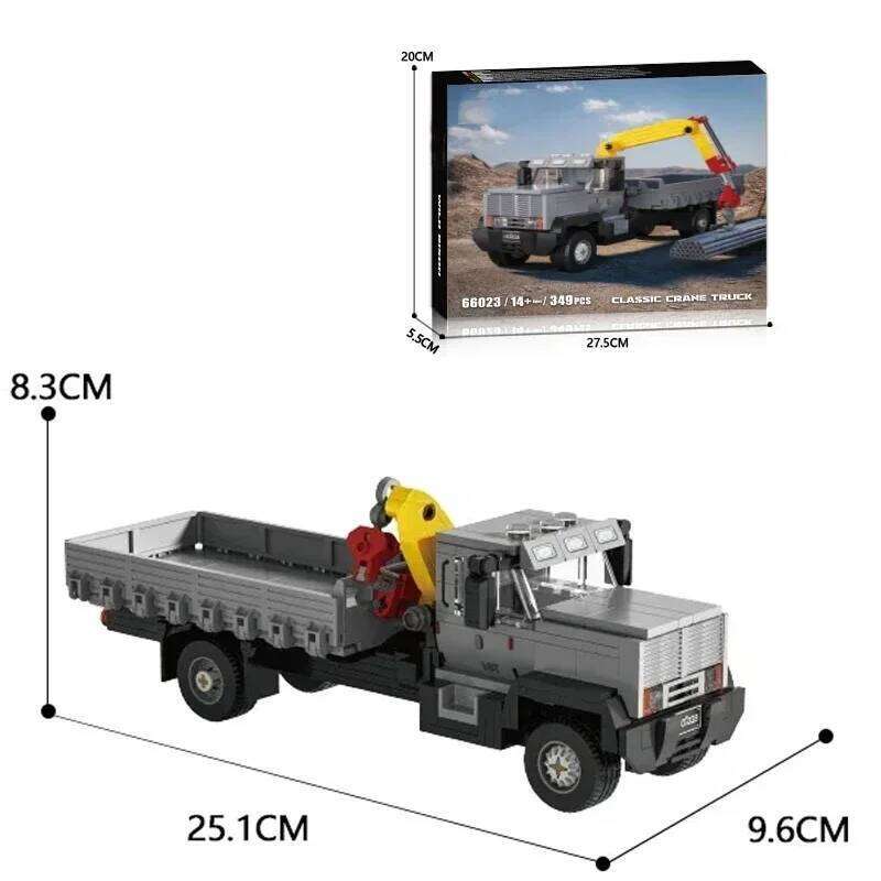 349PCS Truck-Mounted Crane Transport Car Building Blocks City Engineering Vehicle Truck Model Bricks Kids DIY Toys Holiday Gifts Z260305