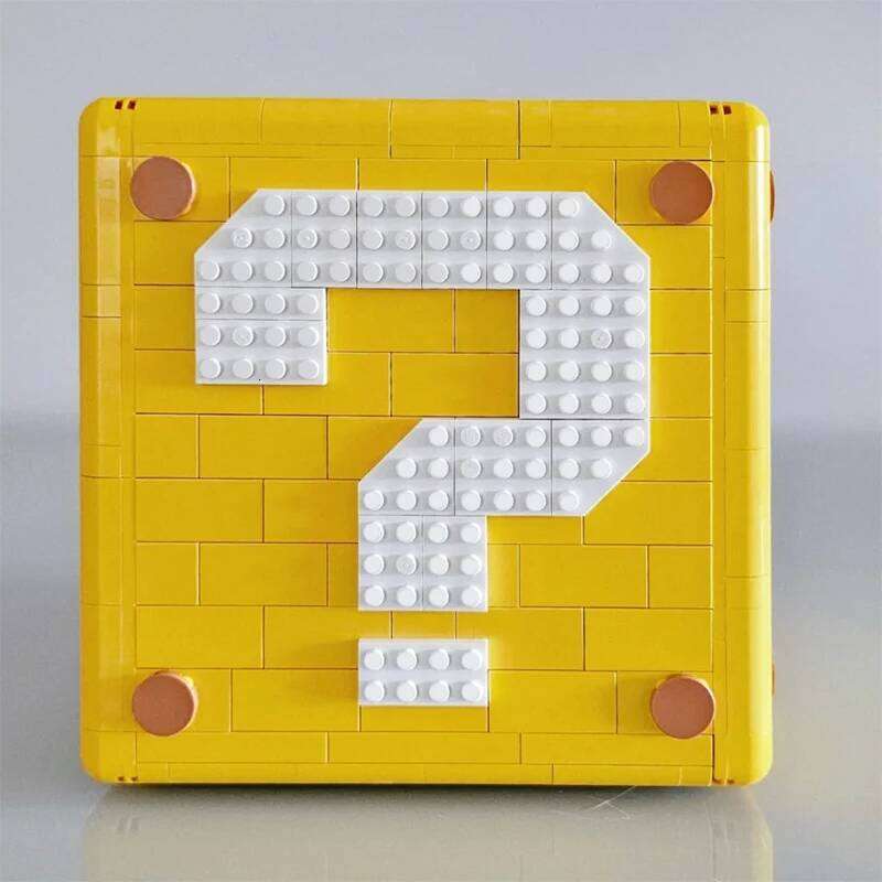 2064PCS Creative 64 Question Mark Block Building Blocks Compatible Game Props Model Assembly Bricks Toys Gift For Kids Boy Adult Z260305
