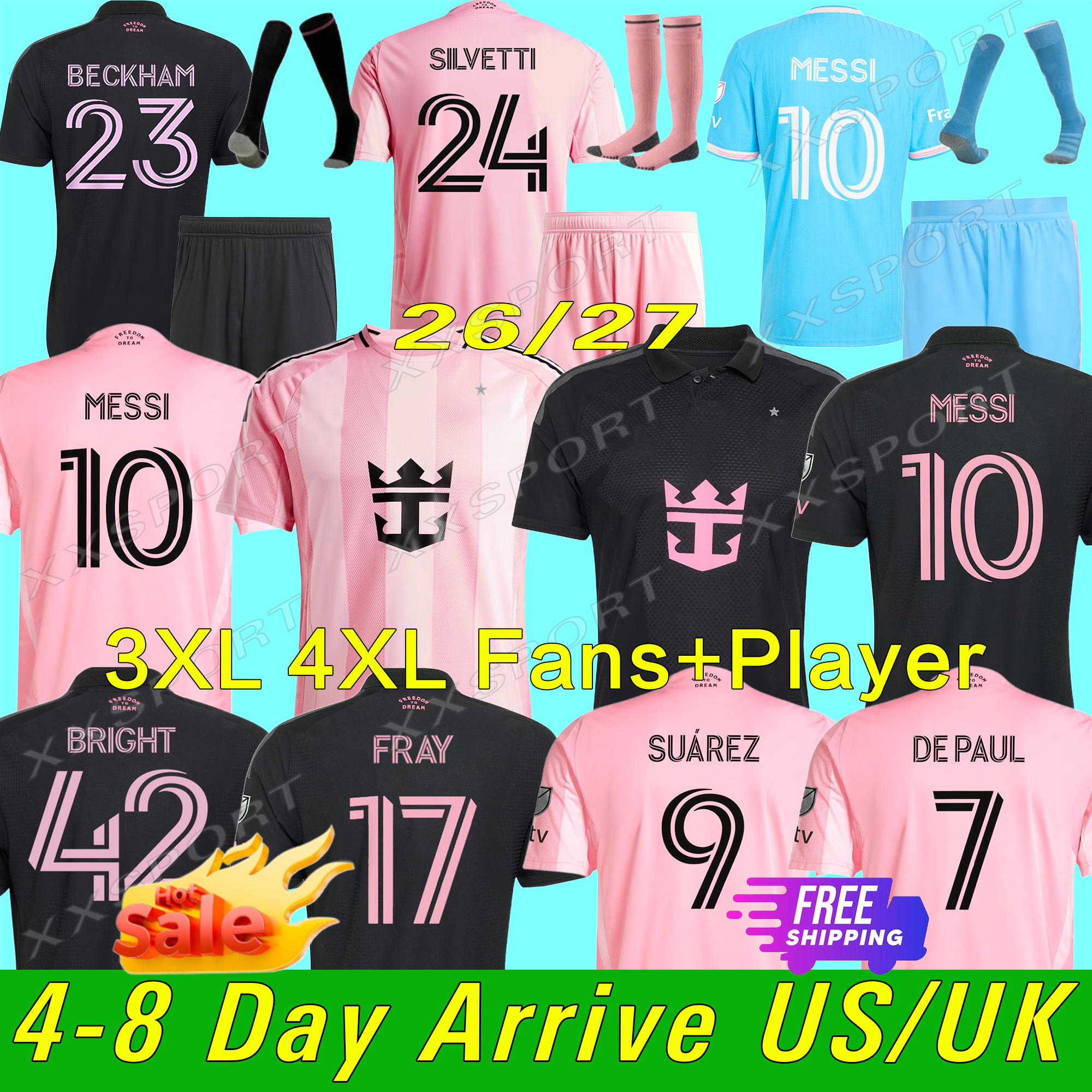 4XL 26 27 Inters MESSIS Soccer Jerseys Miamis SUAREZ Football Shirt 2025 2026 2027 HIGUAIN TRAPP PELLEGRINI Martinez FC CARRANZA PIREZ MORGAN men kids Kit Fans Player