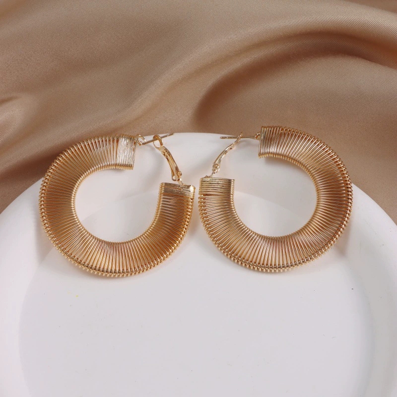 High-End Individual Spiral Shaped Ear Jewelry Pieces for Women