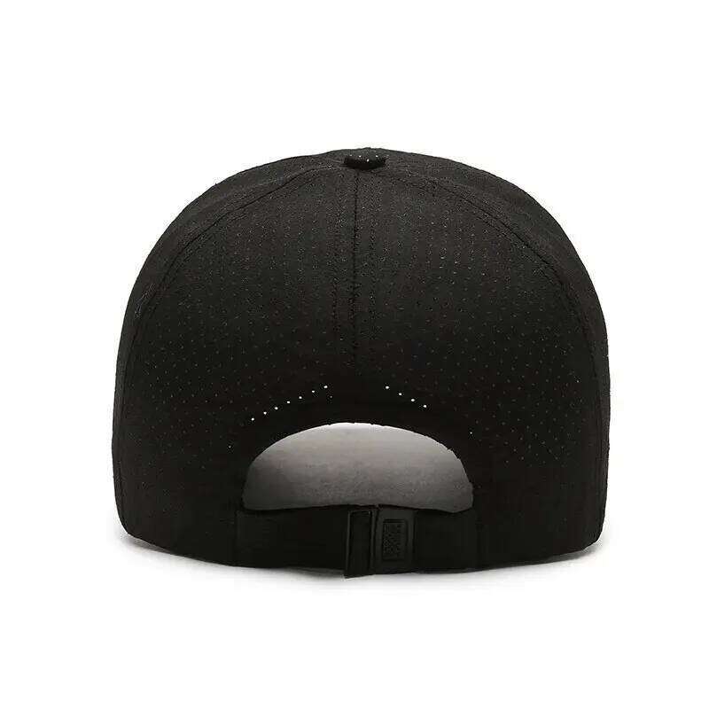 Summer Small Leather Label Quick-dry Baseball Outdoor Sports Running Duck Cap Fashion Trend Simple Hat Men Y260304