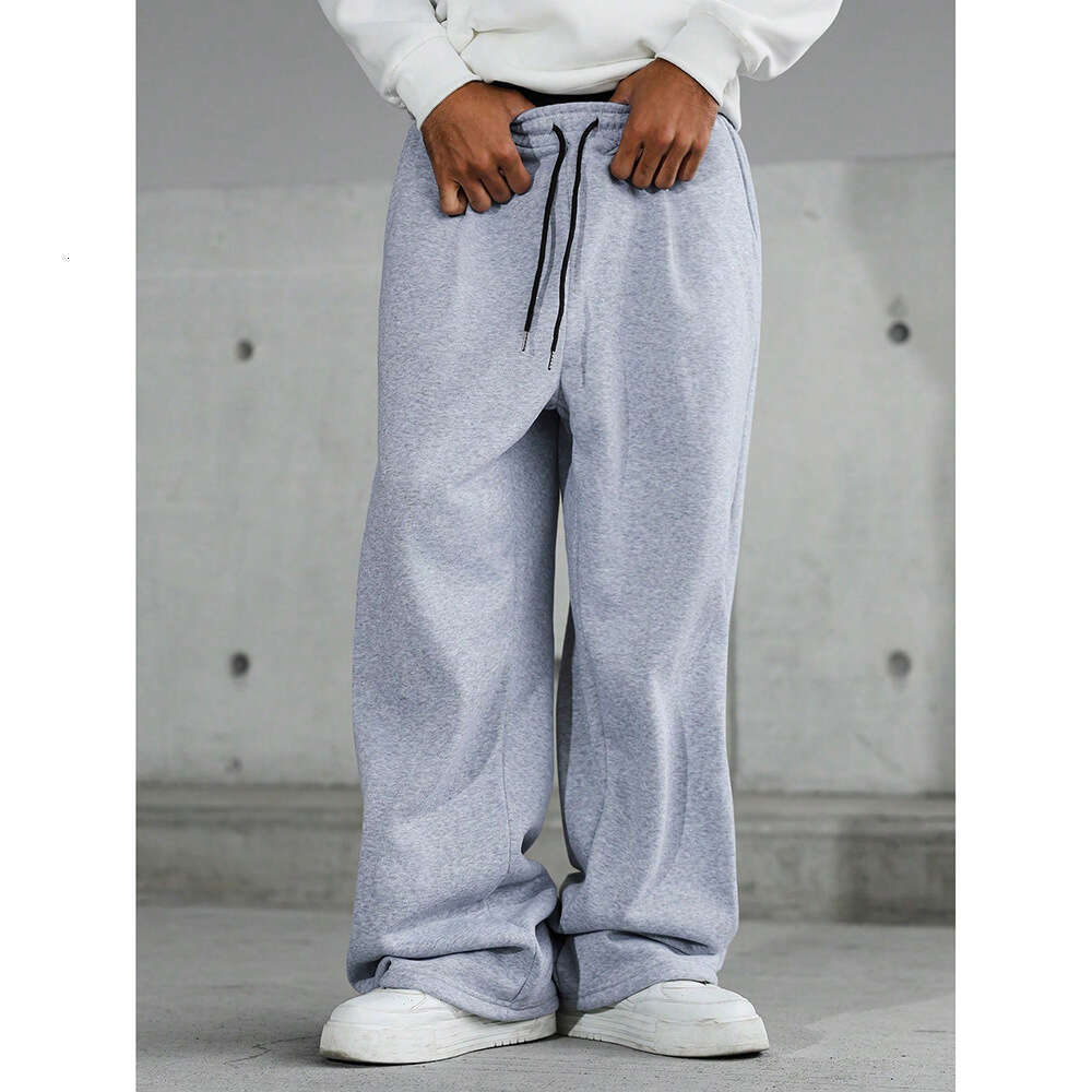 American retro simple and stylish casual for men, 2025 new cross-border sports sweatpants, loose trendy long pants