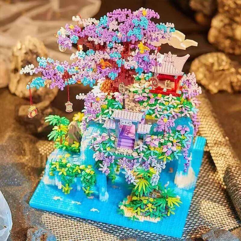 1460 Pieces, Fairy Pavilion Toys, Creative Handmade Building Block Toys Construction, Abs Materials, Suitable For Z260305