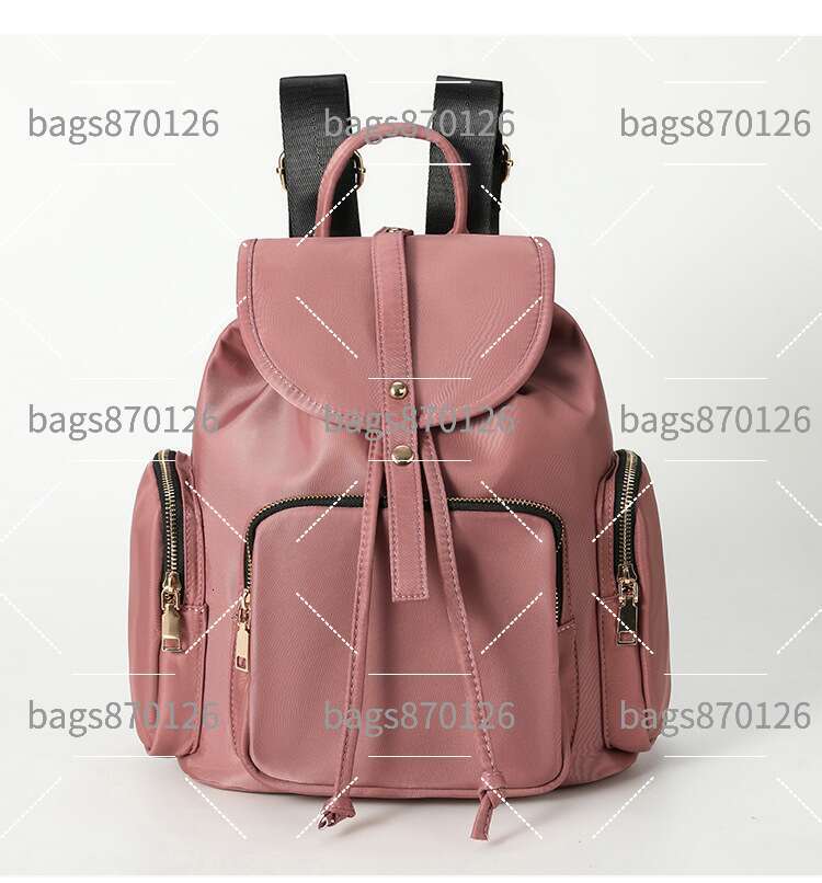 Hot Selling Factory Direct Cross-Border Nylon Waterproof Flap Versatile Large Capacity Women's Bag Drawstring Travel Backpack Luxury Bags PIERREL