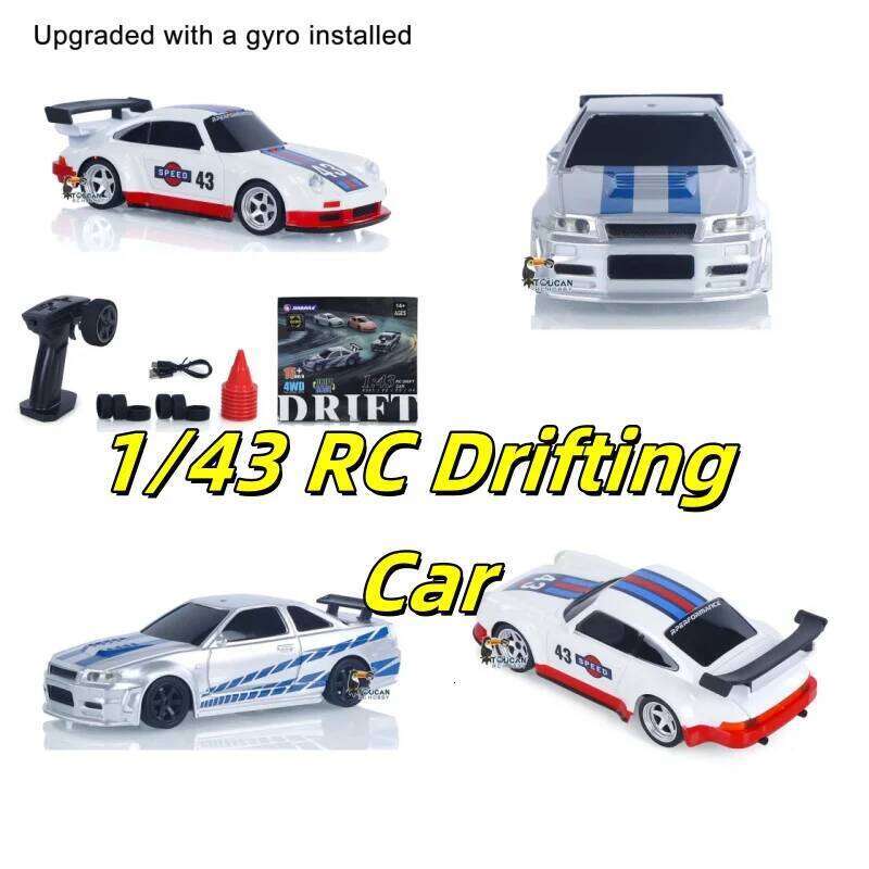 4304A 4305 2.4GHz 1/43 15KM/H RC Drift 4WD High Speed Racing Vehicles RTR Mini Car Model Radio Gyroscope Toys for Boys Gift C260305