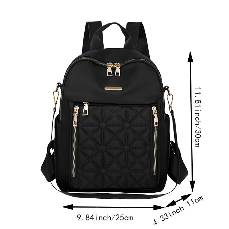 style fashion multi-purpose nylon cloth backpack for travel and school The direction of the zipper is random the style of260228
