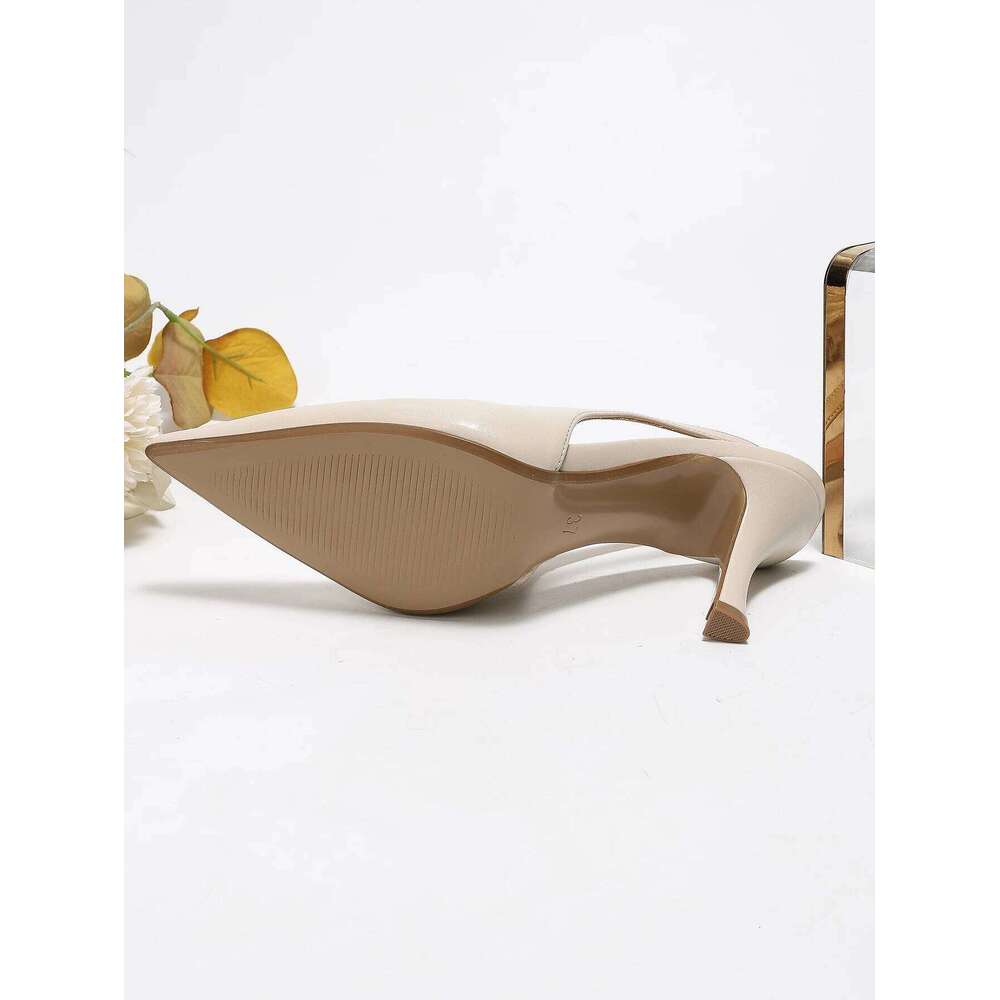 Brand Women's Fashionable Elegant Pointed-toe Ankle-strap Stiletto Pumps Comfortable Minimalist Versatile heels