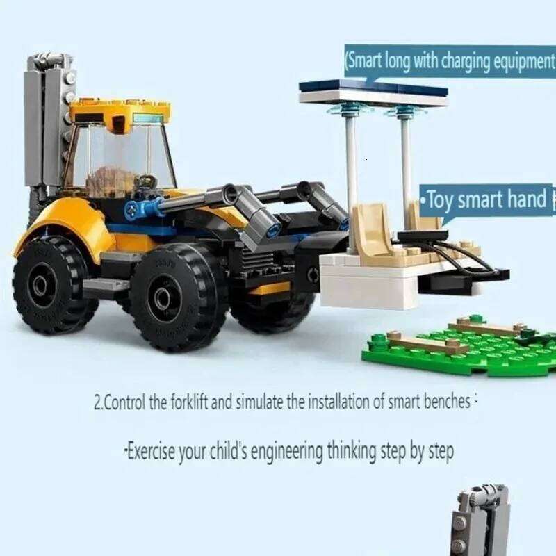 Suitable for series City engineering construction excavator building block toy boys and children assembling Christmas gifts Z260306