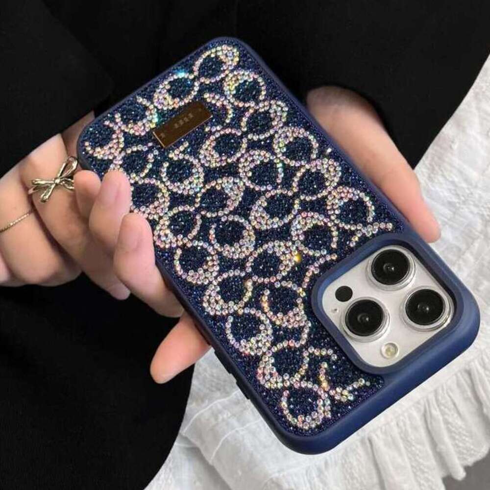 Phone Case Designer Skin Feel Diamond Protective Cover For Iphone 17 16 15 14 Pro Max 13 12 11 Luxury Shockproof Drop-resistant Apple Phone Case