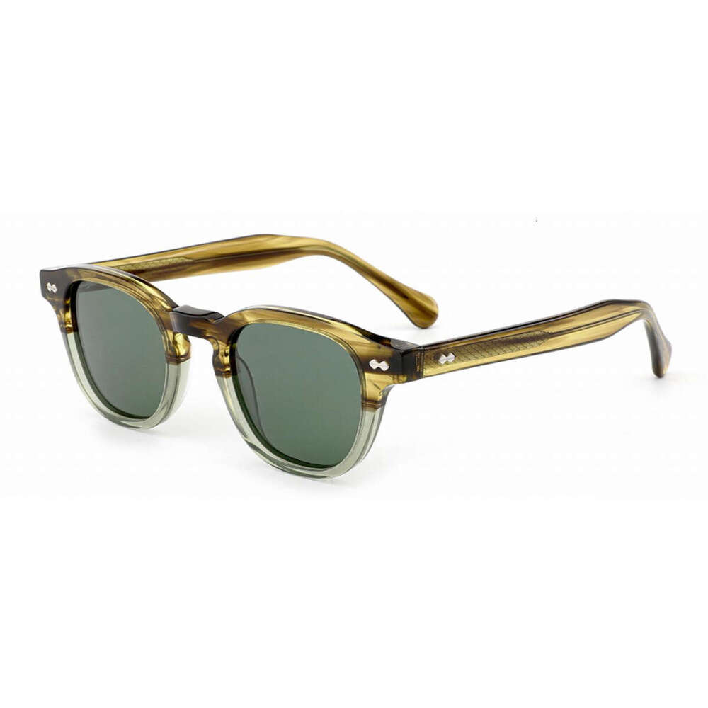 Exclusive Fashion Trend Round-Frame With Rivets For Foreign Trade European American Cross-Border Personalized Design High-End Material Sunglasses
