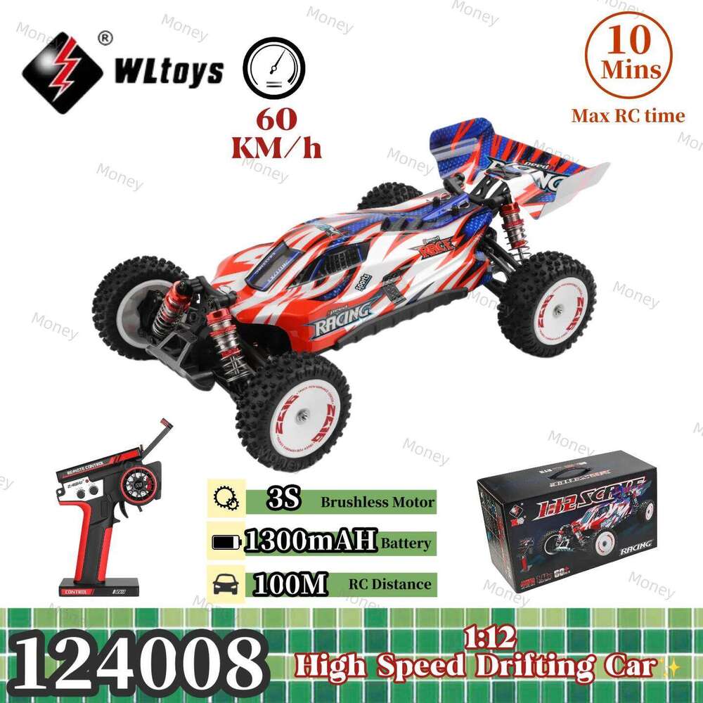 WLtoys 124008 1:12 4WD RC 60KM/H Professional Racing Car Brushless Electric High Speed Off-Road Drift Remote Control Toys C260305
