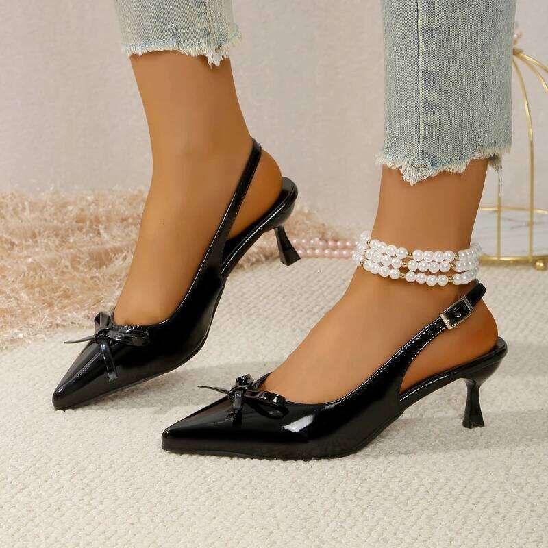2025 New Women's Buckle Design Stiletto Sandals Fashion Casual Anti slip High Heels