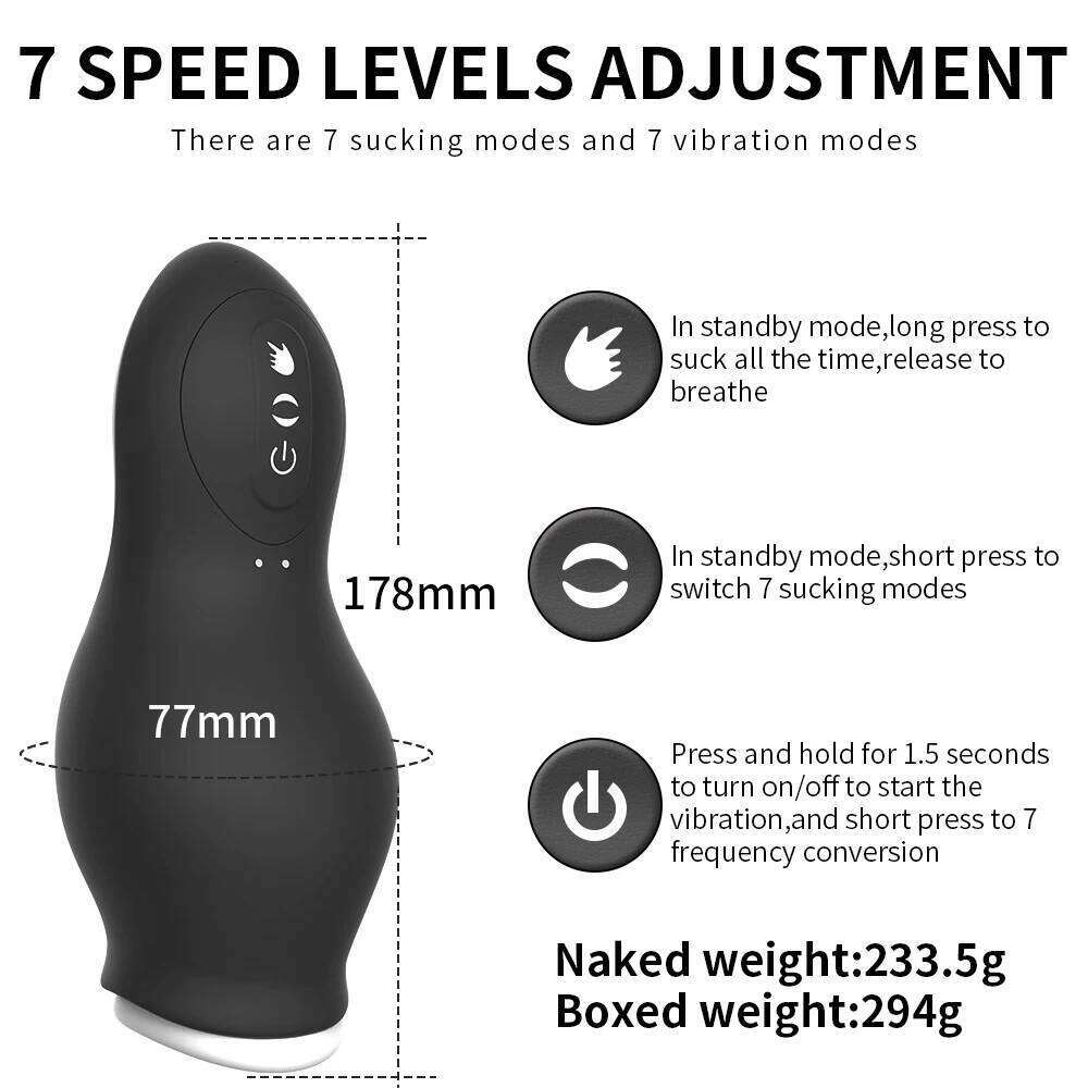 Automatic Masturbator Cup Waterproof Sucking Male Penis Pumps Blowjob Machine Pussy Glans Stimulator Vibration Adult Sex Toy W260305