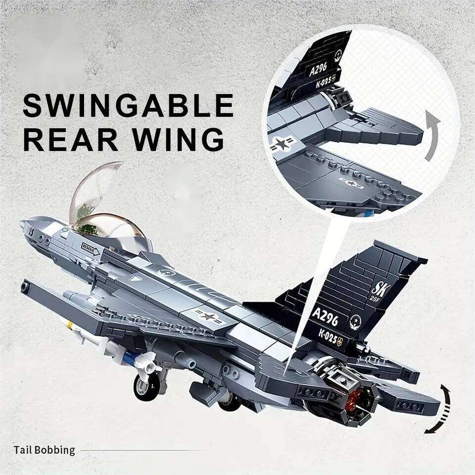 Get Your Own F16 Fighter with 521pcs Military Series Model Building Blocks Kit - Perfect Gift For Christmas Thanksgiving Z260306