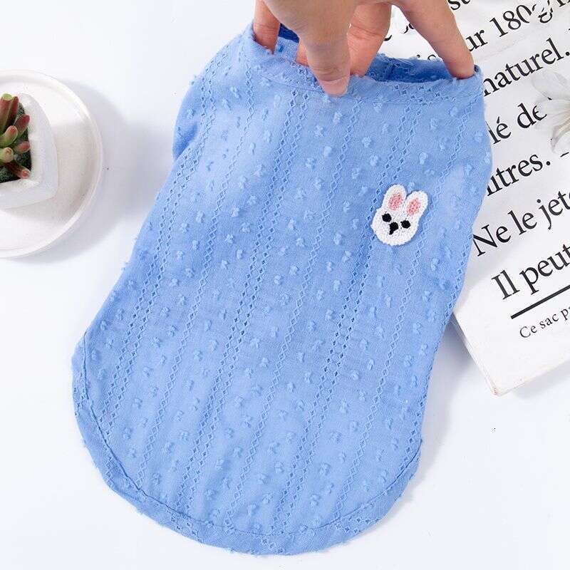 Cat Thin Vest Silver Gradient Kitten Puppy Breathable Ultra-Lightweight Apparel Dog Clothes Summer Bamubi