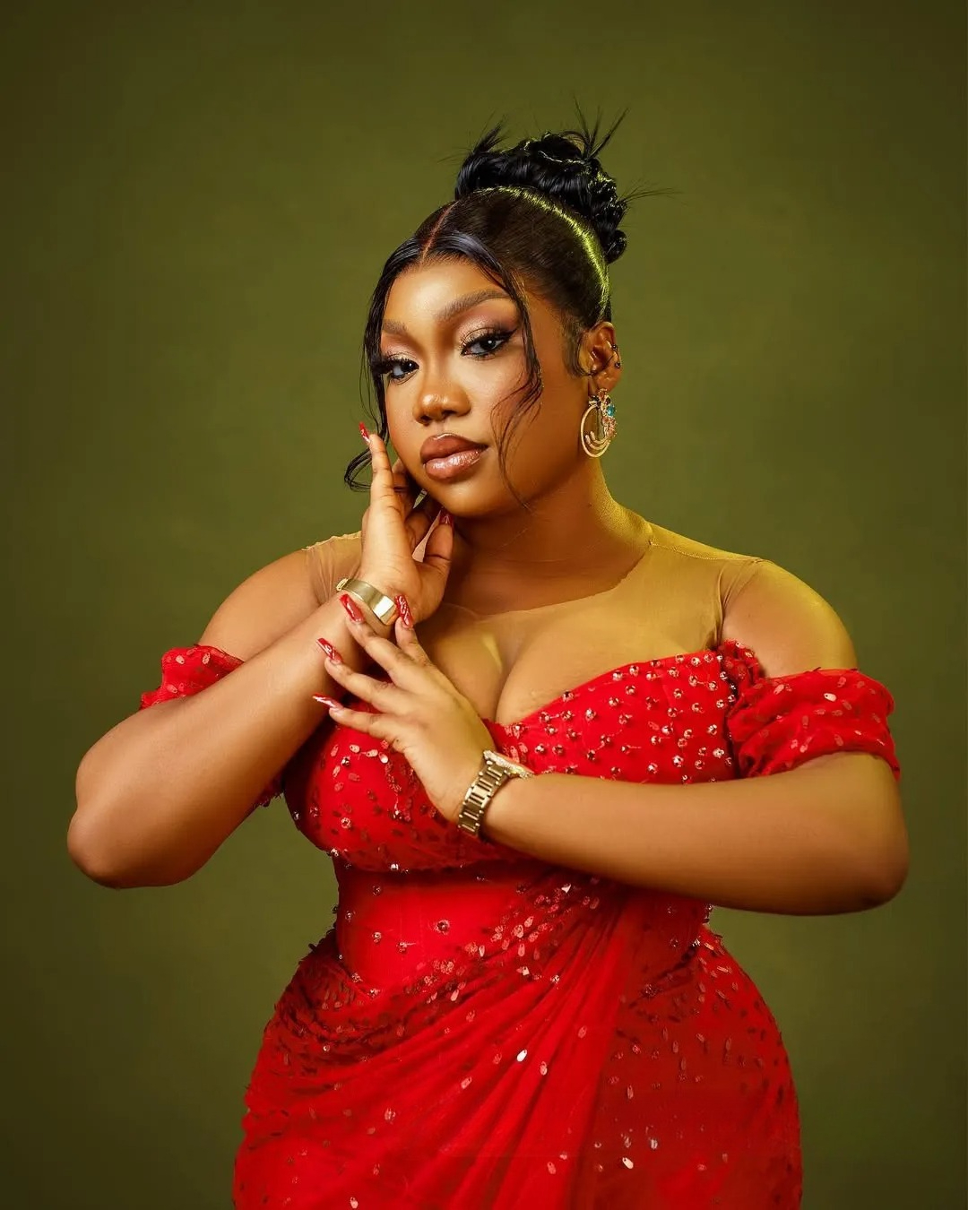 2026 Plus Size Red Dress Mermaid Prom Dresses Evening Formal Gowns Side Split Sexy Illusion Bead Lace Birthday Second Reception Gown For Black Women A