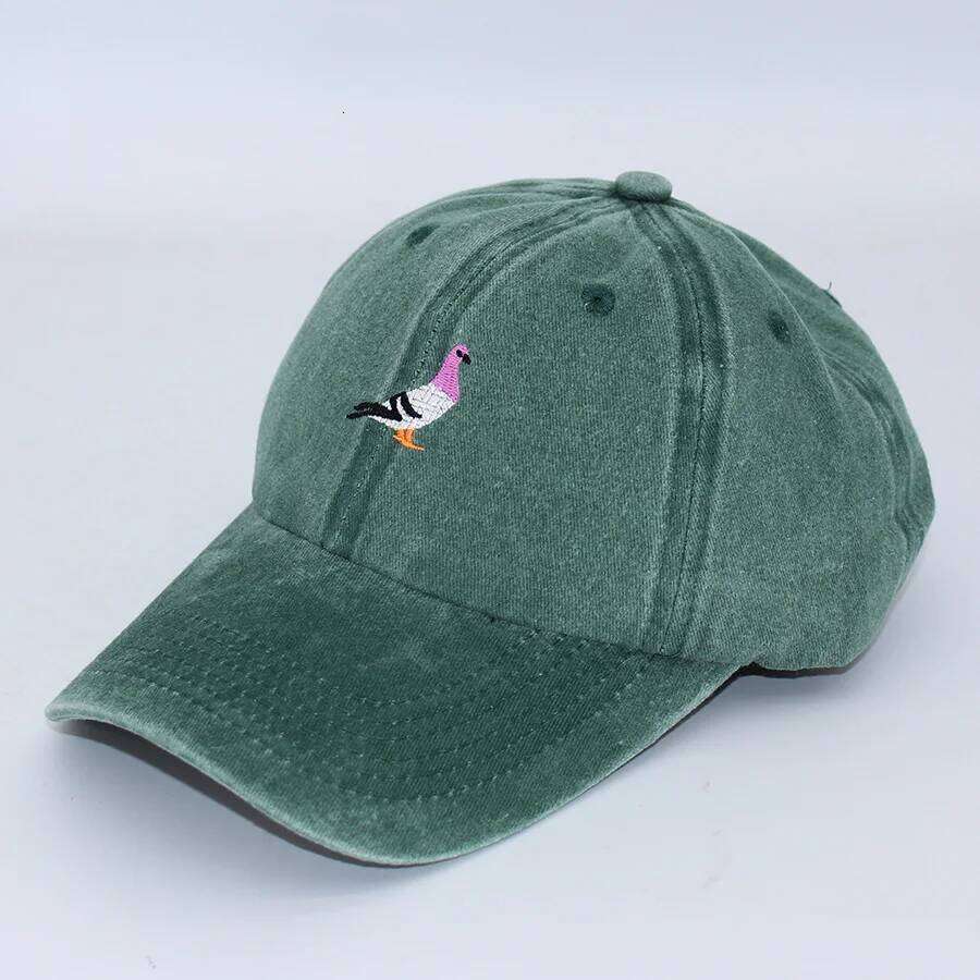 Embroidery Pigeon Spring vintage Baseball caps Men Women Water Washed Sports Fishing Sunshade Summer Autumn winter Dad Hat Y260304