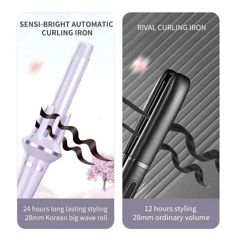 Automatic Curler 28mm 32mm Auto Rotating Large Wave CurlingIron Temperature Adjustable Anion Fast Heating Hair Styling Tool 26Y0306