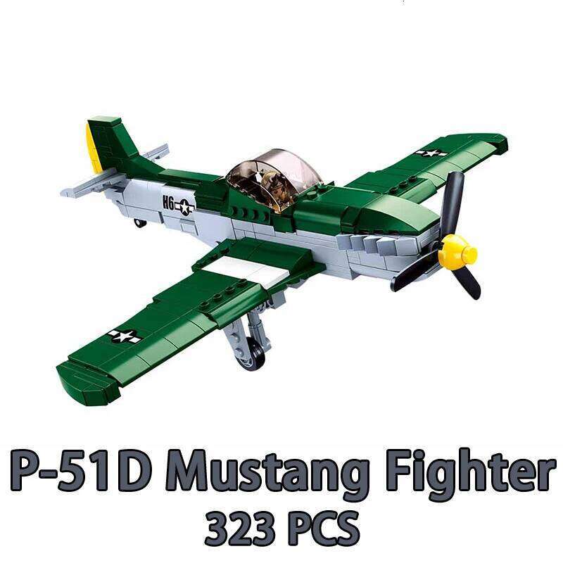 SLUBAN WW2 Military Normandy Landing Tank Aircrafts Jeep Boat Model Building Blocks Soldier Sets Dolls Brick Kids Toys Gifts Z260306