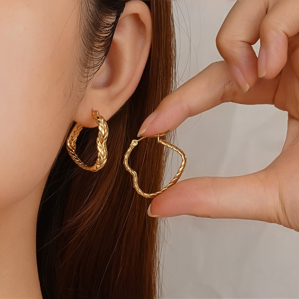 Trendsetting Ladies' Jewelry: Premium European-Inspired Wheat Shaped Earring Set