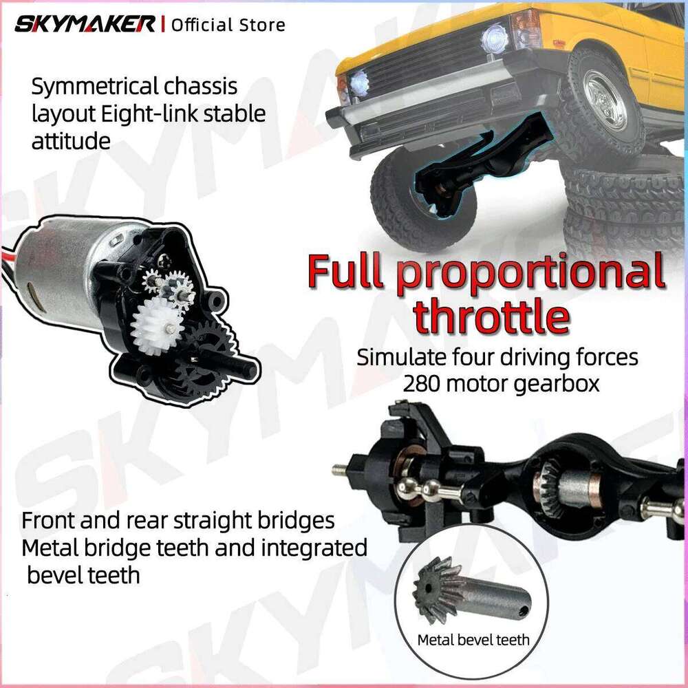 LDRC LD18401 1/18 Off-road 4WD Drive High-strength Full Proportional Throttle Climbing RC Remote Car Toys for Children C260305