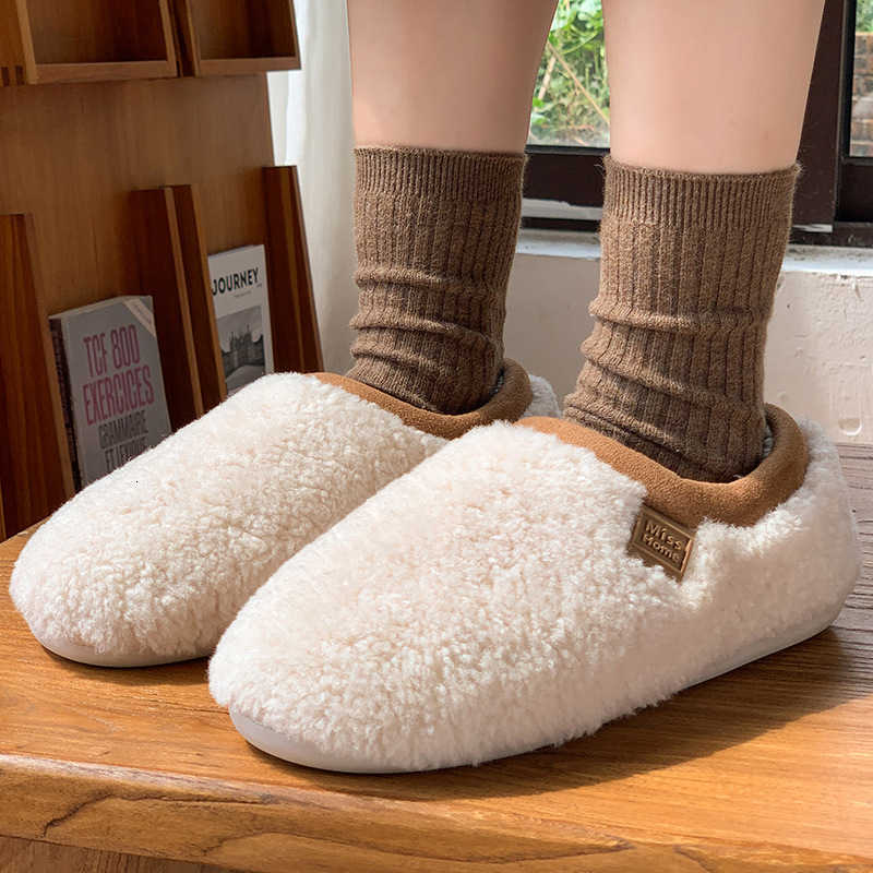 New 2025 Cotton Slippers for Women Winter Couples Indoor Home Non-Slip Warm Fleece Lined Slippers for Men Winter S260305