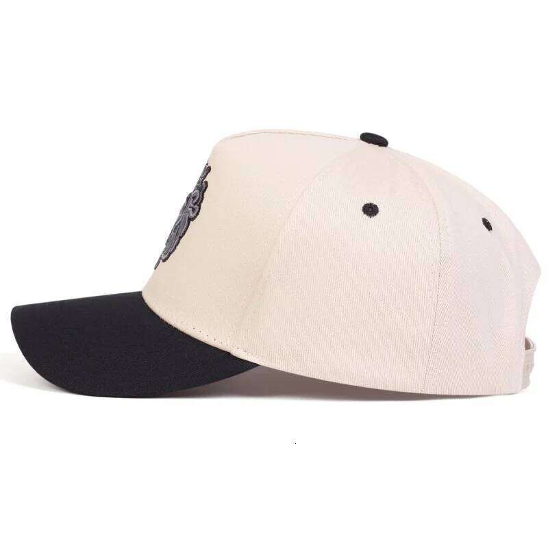 Unisex Crown Lion Embroidery Baseball Caps Spring and Autumn Outdoor Adjustable Casual Hats Sunscreen Hat Y260304