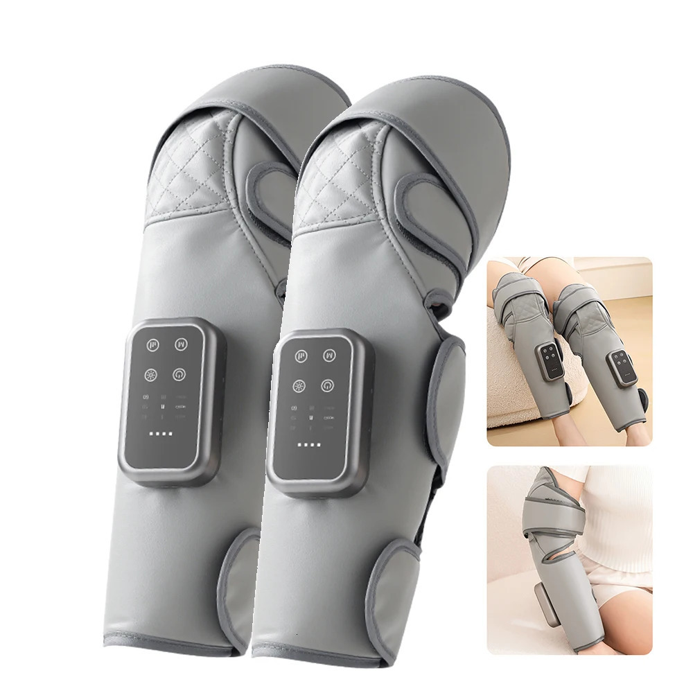 2/1Pc Leg Massager Air Compression Constant Heat Therapy for Hand Calf Knee Massager Full Air Pressure Muscle Relax Heating Pad 260304