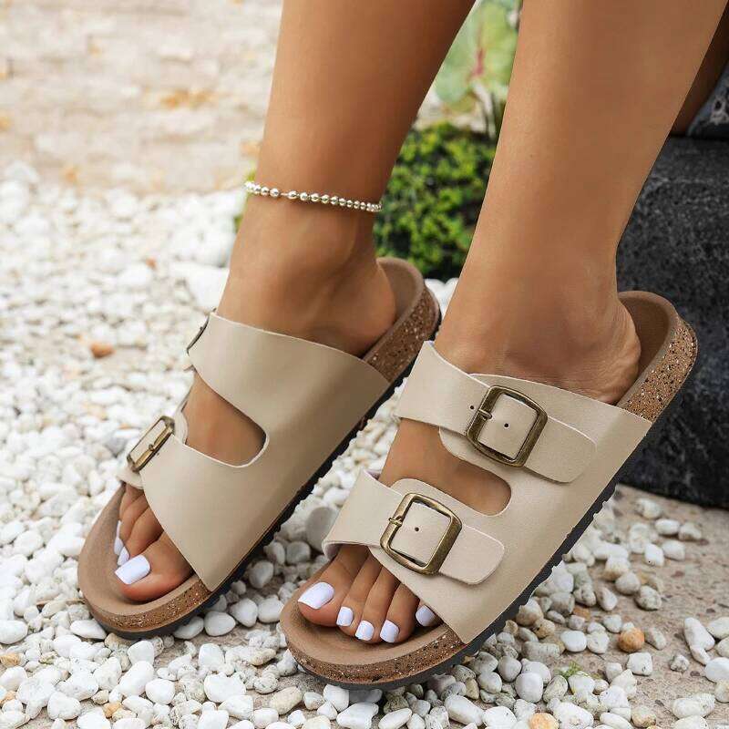 Fashionable Waterproof Slippers Home Outdoor Shoes Women Non-Slip Comfortable Slip-On Versatile Sandals