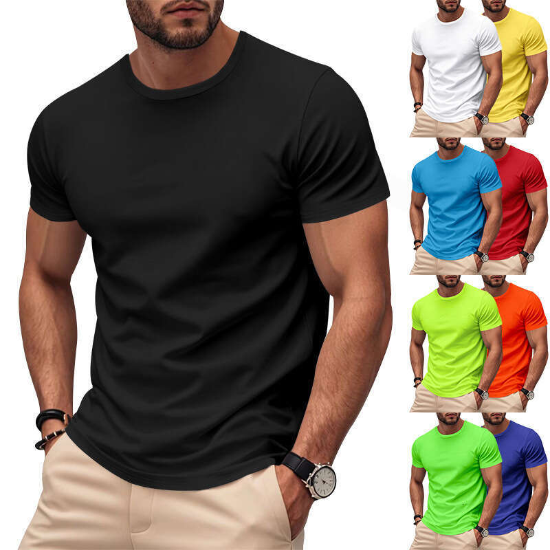 2025 Cross-Border TK Hot-Selling Unisex Quick-Dry Round Neck Short Sleeve Marathon Fitness Sports T-Shirt