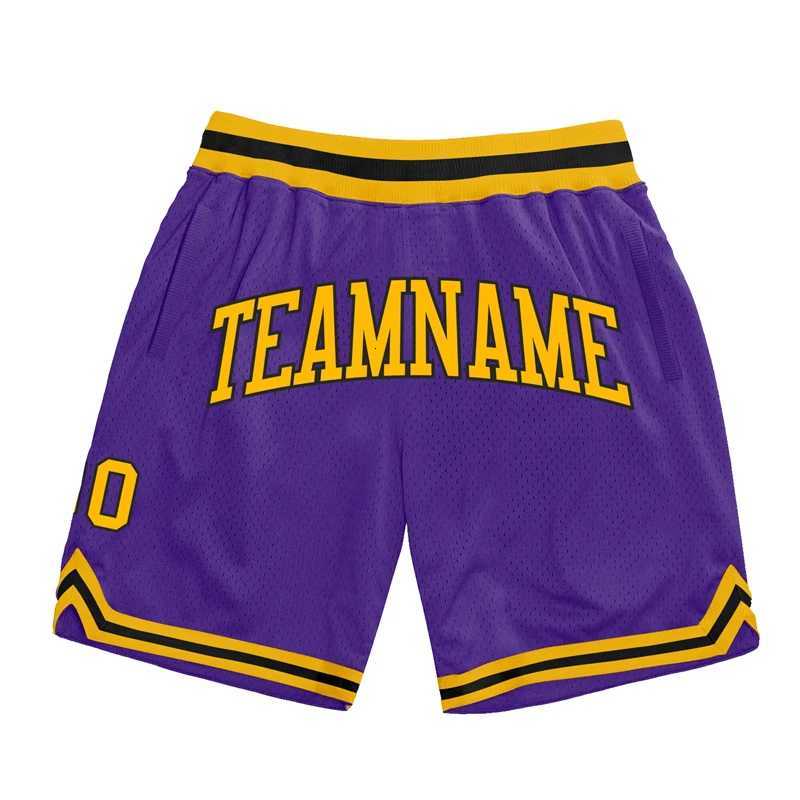 Fashion Purple DIY Basketball Shorts For Men Custom Team Name Number Sports Short Pants Loose Streetwear Kids Beach Shorts X260306