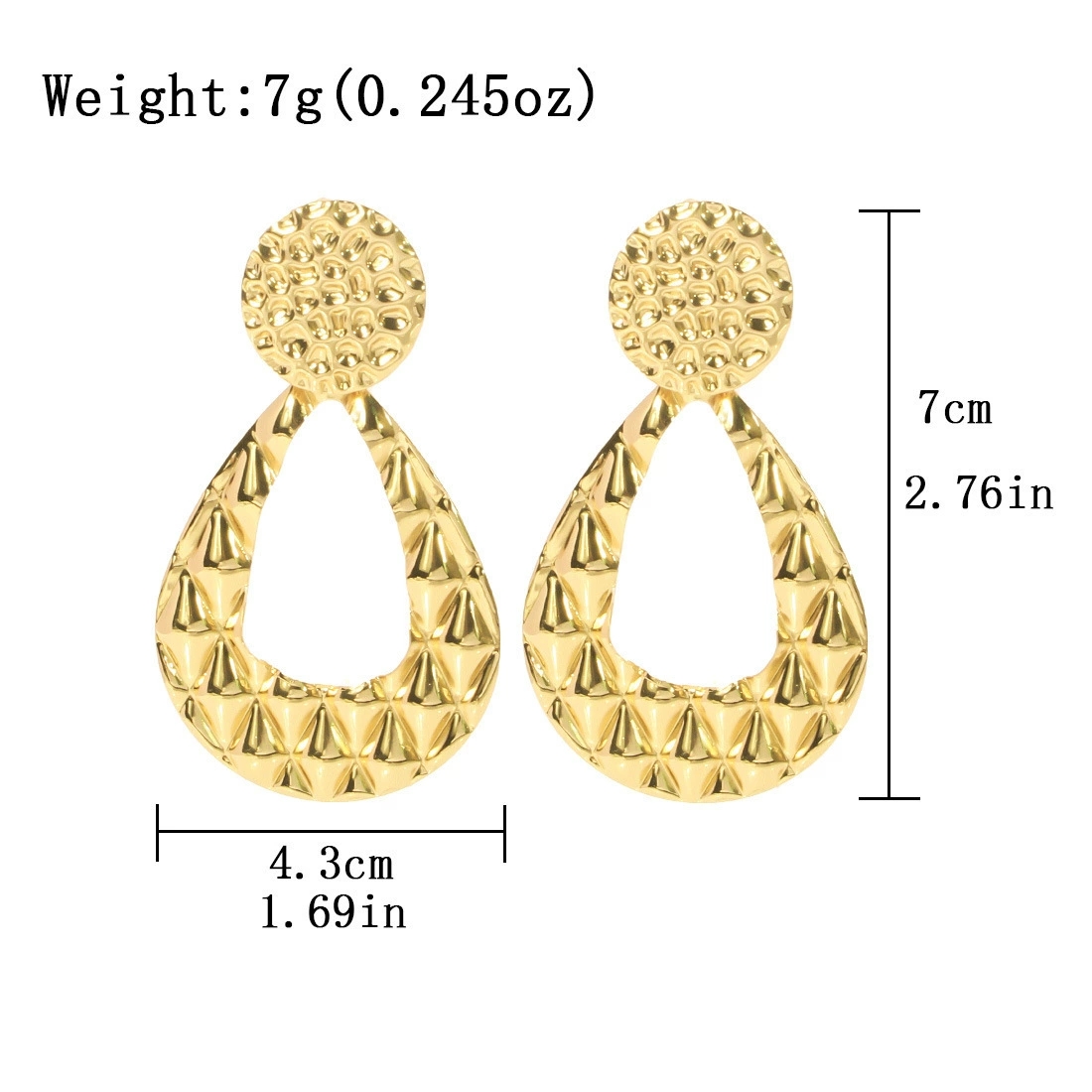 Modern Charming Twisted Design Earring with a Touch of Glamour