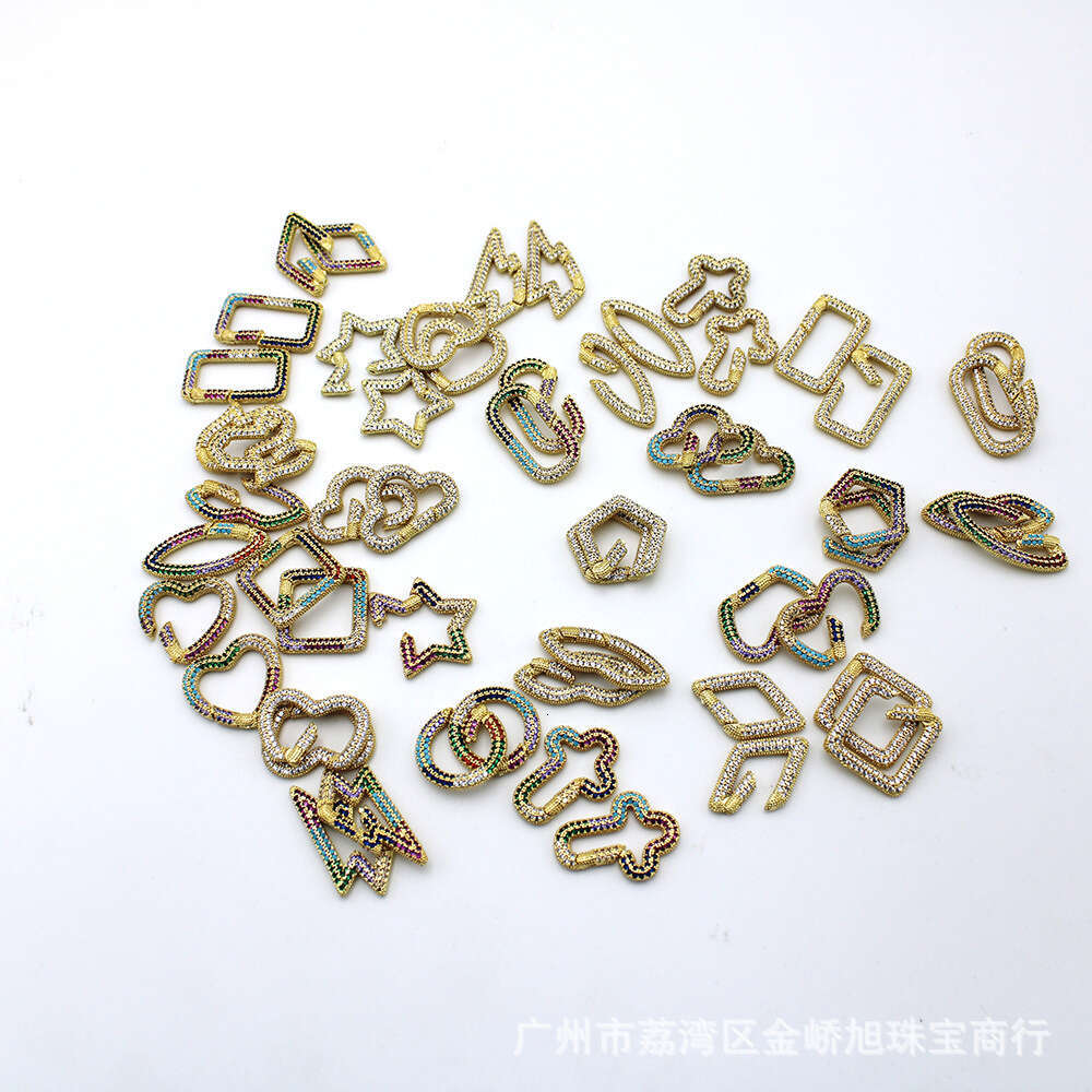 Cross-Border New Hot-Selling Electroplated Micro-Inlaid Semi-Finished Cuban Chain Necklace Pendant Manufacturer Wholesale High Quality/Piece