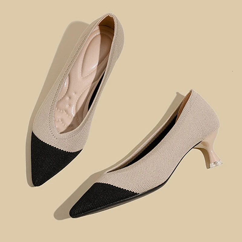 Kitten and womens shoes fly woven single shoes 260306
